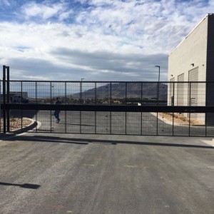 Alpha Cantilever Sliding Gate with Welded Wire Infill 