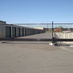 Delta Cantilever Sliding Gate | Powder Coated Black