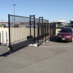 Delta Cantilever Sliding Gate | Powder Coated Black