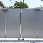 PDXT Bi-Fold Speedgate, Solid Infill, Galvanized Finish