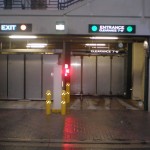 PDTT Folding Security Speedgate | Solid Infill, Powder Coated, Courthouse Application