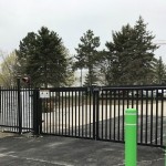 FoldSmart Bi Folding Speedgate | Angle Iron Infill, Powder Coated Black, Serrated Edge Anti-Climb